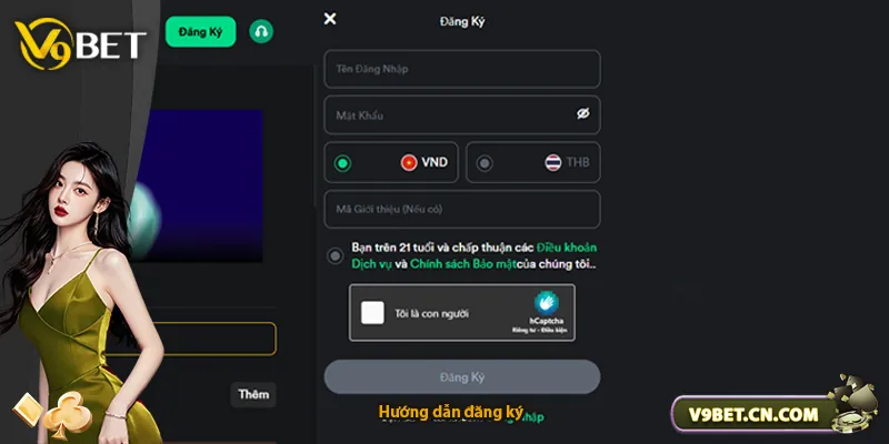 Hướng dẫn đăng ký V9BET
