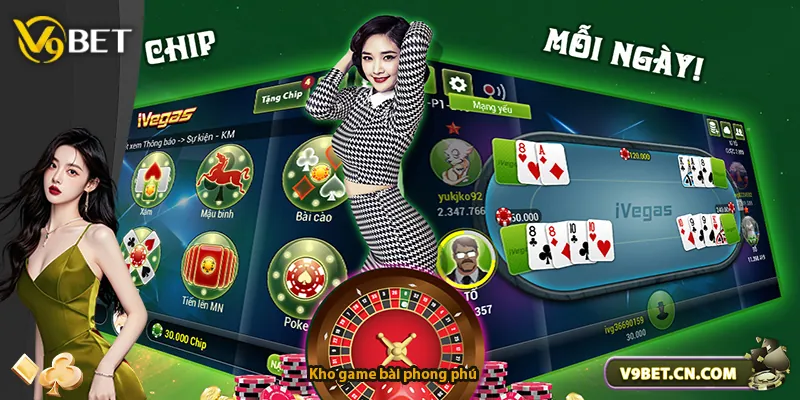 Kho game bài phong phú